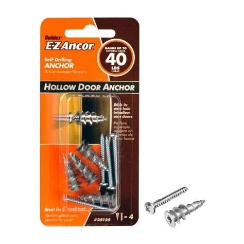 sheet metal anchors home depot|hollow metal door screw anchors.